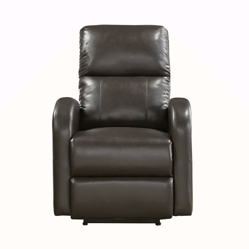 Fauteuils inclinables, fauteuil inclinable électrique moderne et contemporain | Similicuir brun noyer | Bois massif Structure en contreplaqué