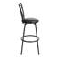 Asotin Swivel Upholstered Counter Stool with Metal Frame