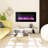 ActiveFlame Black Electric Fireplace with BTU 5000-72774850