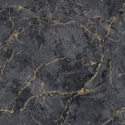 Papier peint texturé non tissé gris anthracite Pi.