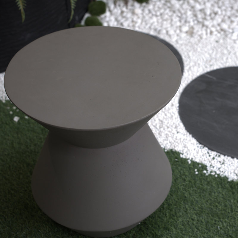 Table d'appoint d'extérieur en oxyde de magnésium 18,1 po H 18,1 po