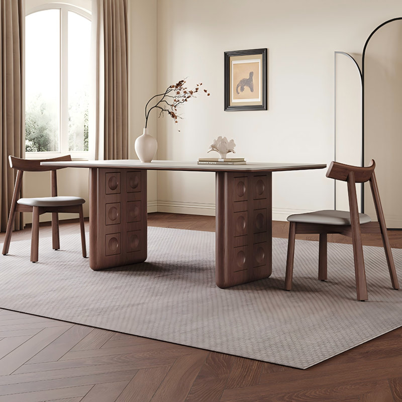 59.06"Rectangular Sintered Stone Tabletop Dining Table, 29.53" H x 59.06" W x 31.50" D