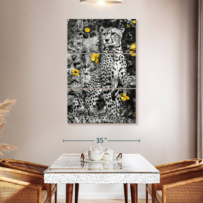 Brampt Cheetah And Flowers Pop
