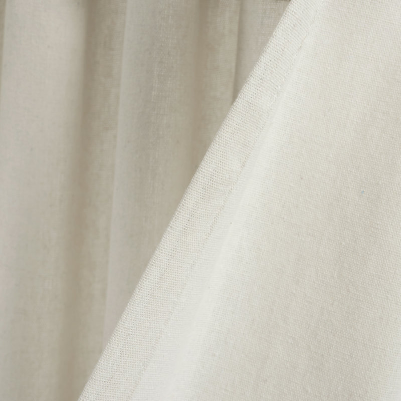 Cotton Blend Room Darkening Curtain Pair, Linen