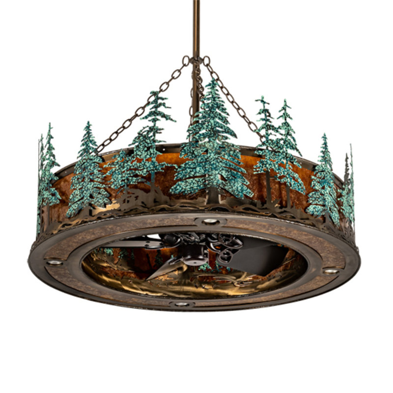 Tall Pines Downrod Ceiling Fan