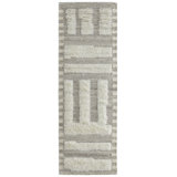 Ashby Wool Geometric Area Rug in Gray