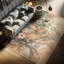 Machine Printed 114cm X 69cm Area Rug