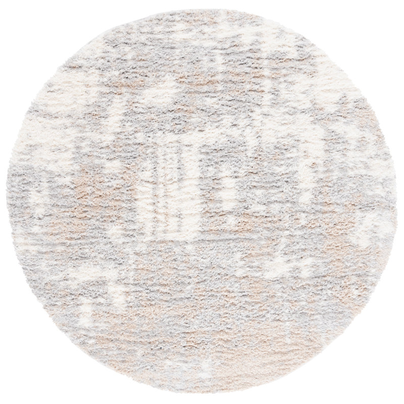 Sandalia Performance Abstract Rug, Round 6'7"
