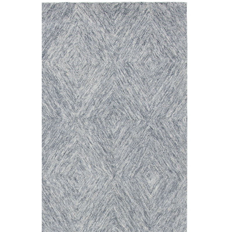 Tapis géométrique en laine et coton touffeté à la main Nekoosa Metro, Rectangle 4 pi x 6 pi