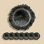 Assiettes de récif 13 "noires, assiettes de récif rondes en plastique