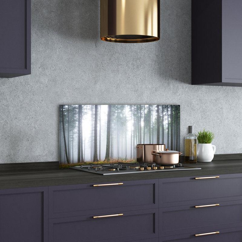 50cm W x 100cm L Glass Peel and Stick Panel