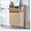 Vitrine à deux portes avec 3 tablettes, rangement durable et élégant pour la décoration de la maison et du bureau