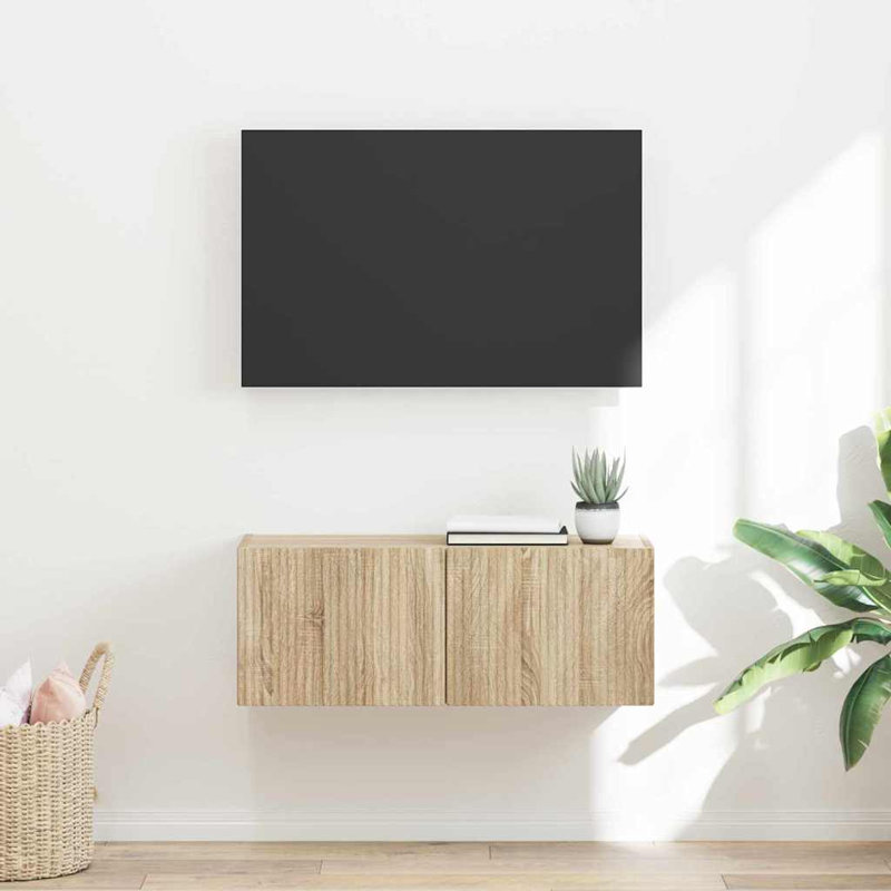 Unfinished TV Stand, 29.5cm H x 78.5cm L x 31cm W, Sonoma