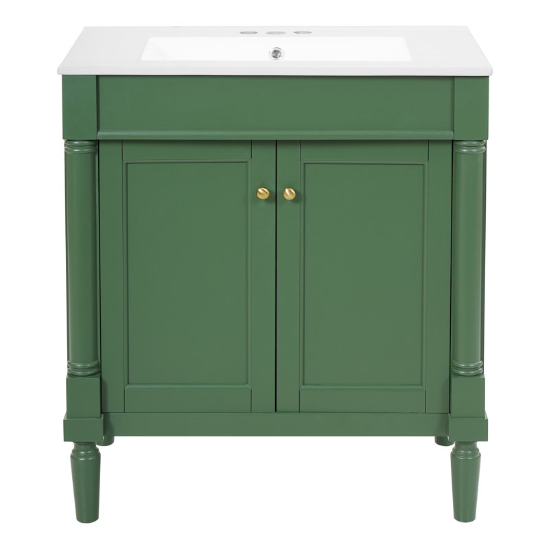 Meuble-lavabo 30 po, Vert