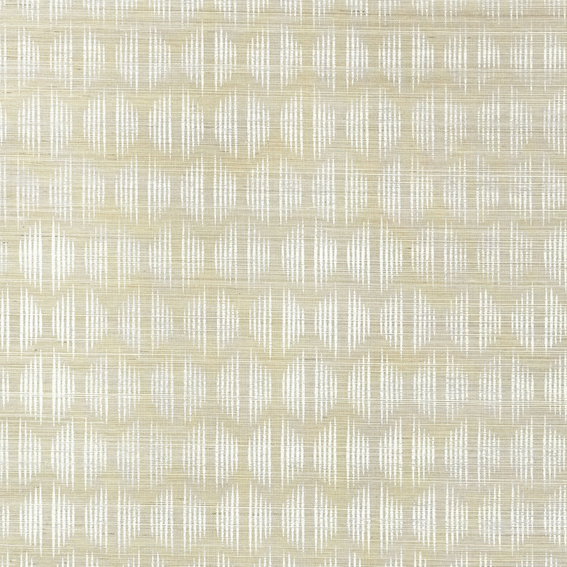 Schumacher x David Oliver Ovington Sisal Wallpaper, Fog