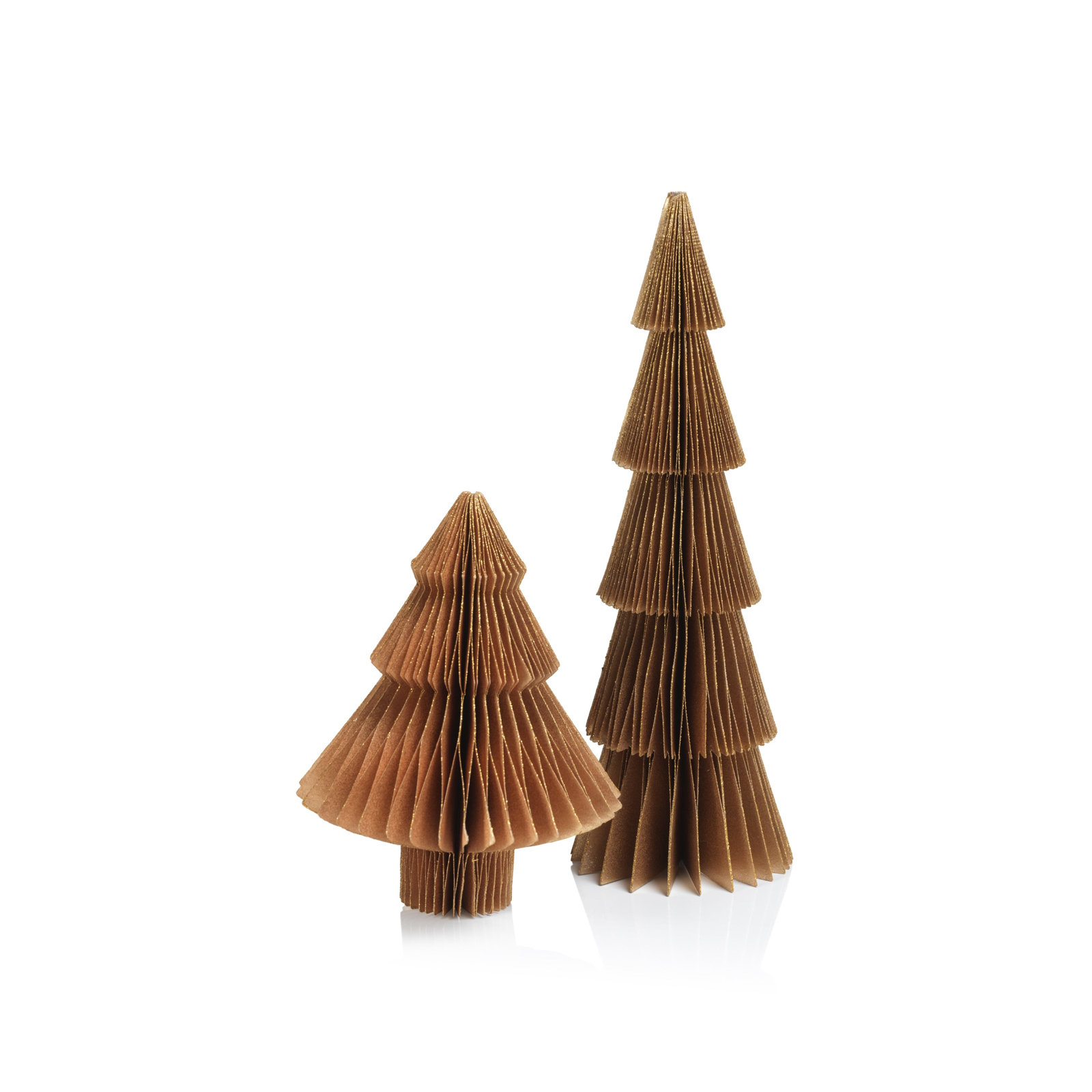 Miriam 6-Piece Paper Tabletop Tree Set, Gold