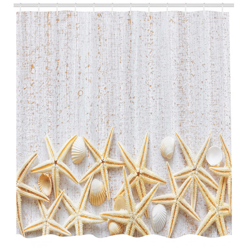 Ensemble de rideau de douche + crochets, H 75 po x l 69 po