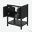 24" Solid Wood Frame Bathroom Vanity Ceramic Sink