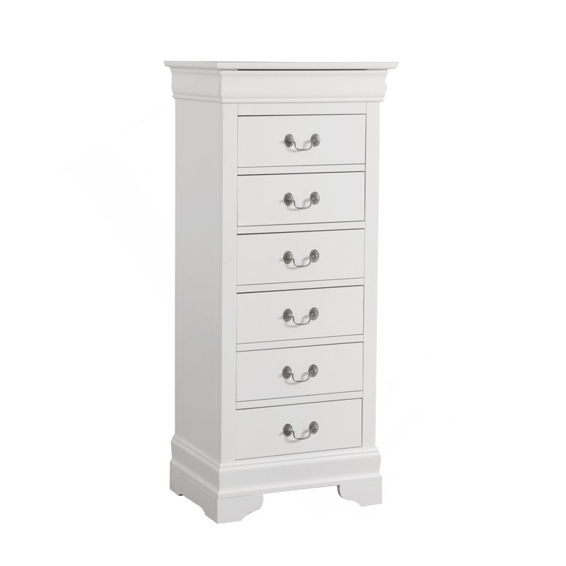 Commode à linge Louis Phillipe G3190-LC, blanc, Blanc