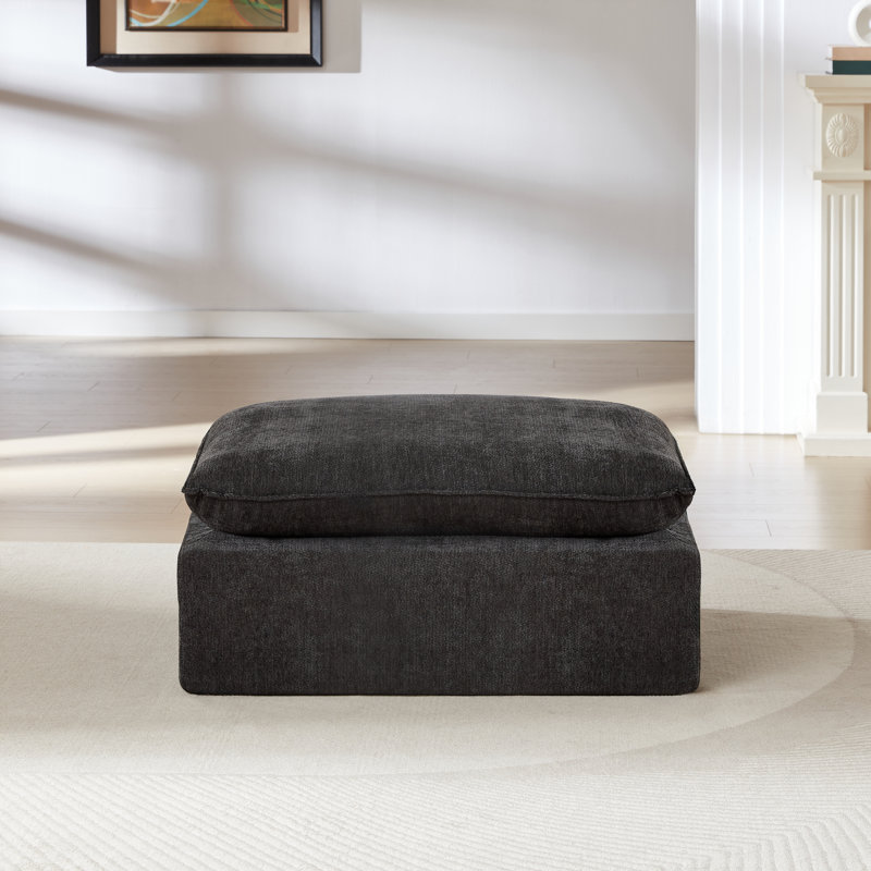 Canapé modulaire moderne et confortable en chenille Cloud | Idée de cadeau, Gris foncé