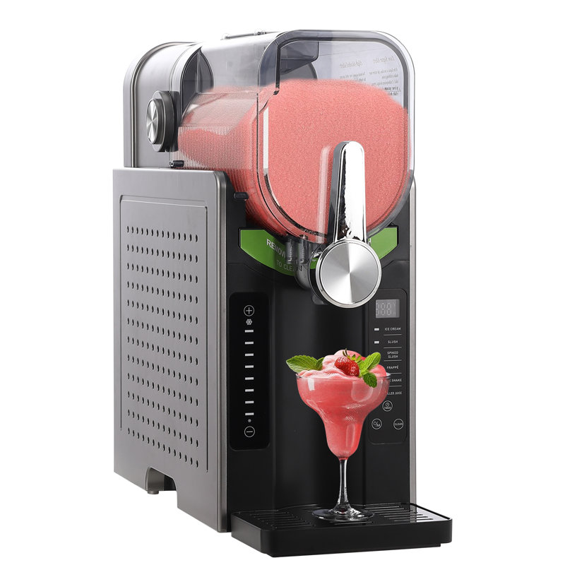 Slushie Machine 68oz, Multi-Function Slushy Maker for Home with LED Display & Auto-Clean, No Ice Needed & One-Touch Reservation, 6 Preset Programs for Frozen Margaritas, Ice Cream & Frappés