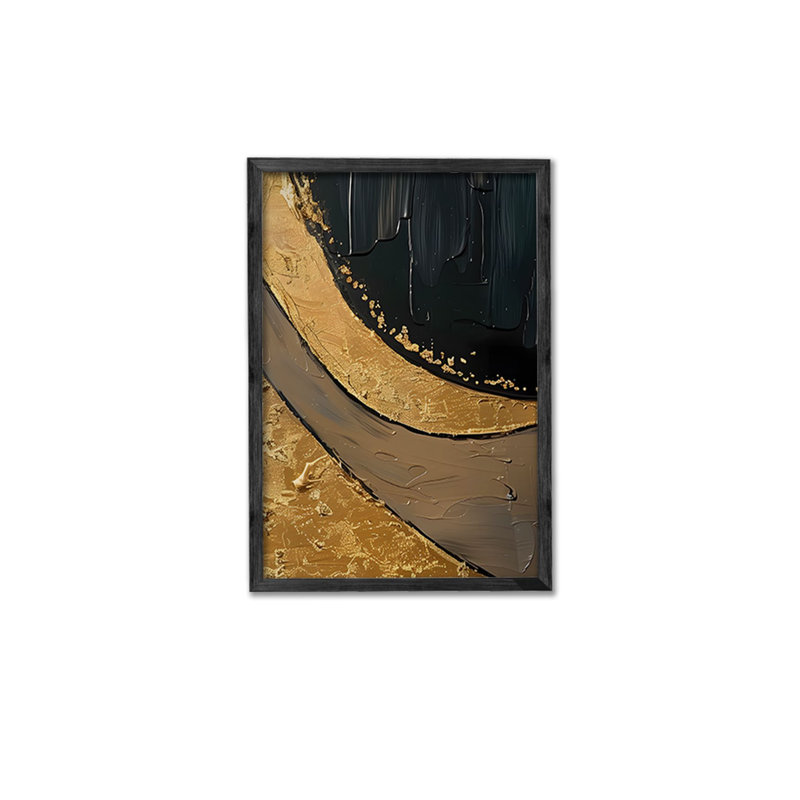 Ensemble de 3 panneaux décoratifs élégants en bois aggloméré, cadre en bois massif, 13,4 x 19,3 x 0,6 pouces | Œuvre d'art 100% MDF avec impression numérique | Parfait pour le salon, la chambre à coucher et le bureau, design élégant et moderne