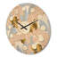 Horloge murale en bois doré Mid-Century-63891456