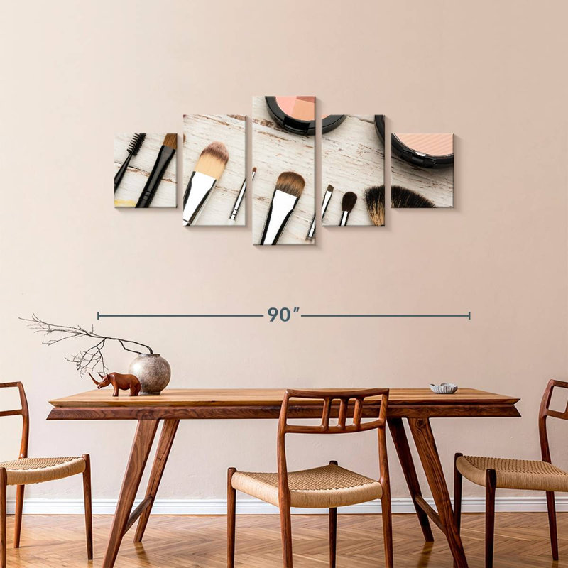 Makeup Tools, 36" H x 80" W