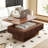 38.6'' Fluted Lift-Top Coffee Table Solid Wood Veneered Modern Coffee Table Accent Tea Table With Storage And Adjustable Height-112506789