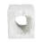Lyra Outdoor Patio Karst Cave Inspired MGO Side Table, White