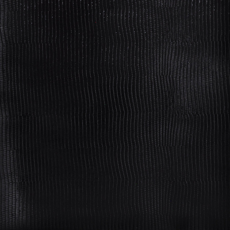 Vela Faux Leather Fabric, Black