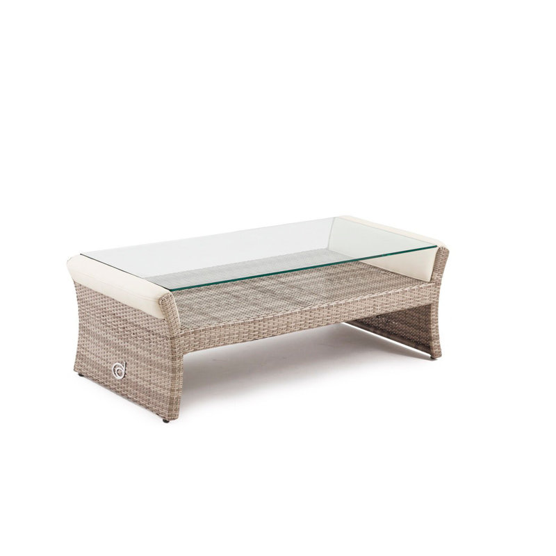Sheri Rectangular Wicker Outdoor Coffee Table , 47'' in. W 24'' in. D