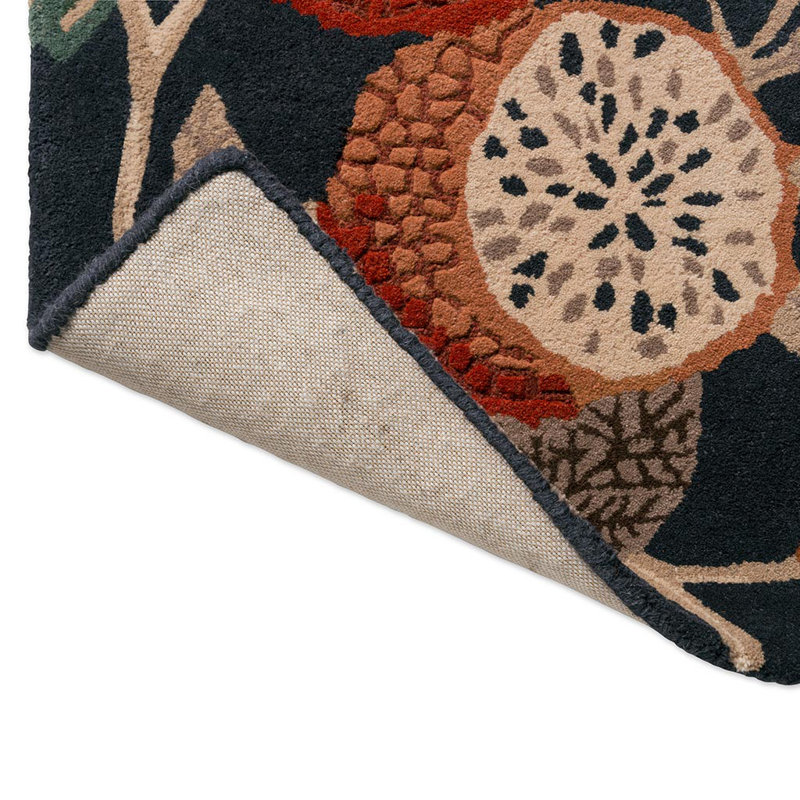 Hand Tufted Floral Area Rug, Rectangle 5'7" x 7'10"