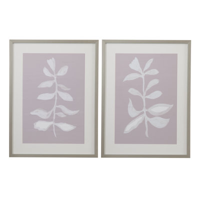 Fresh Leaves Framed Print s/2