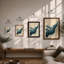 Flowing Tides Minimalist - Framed Print-190723168-190723175