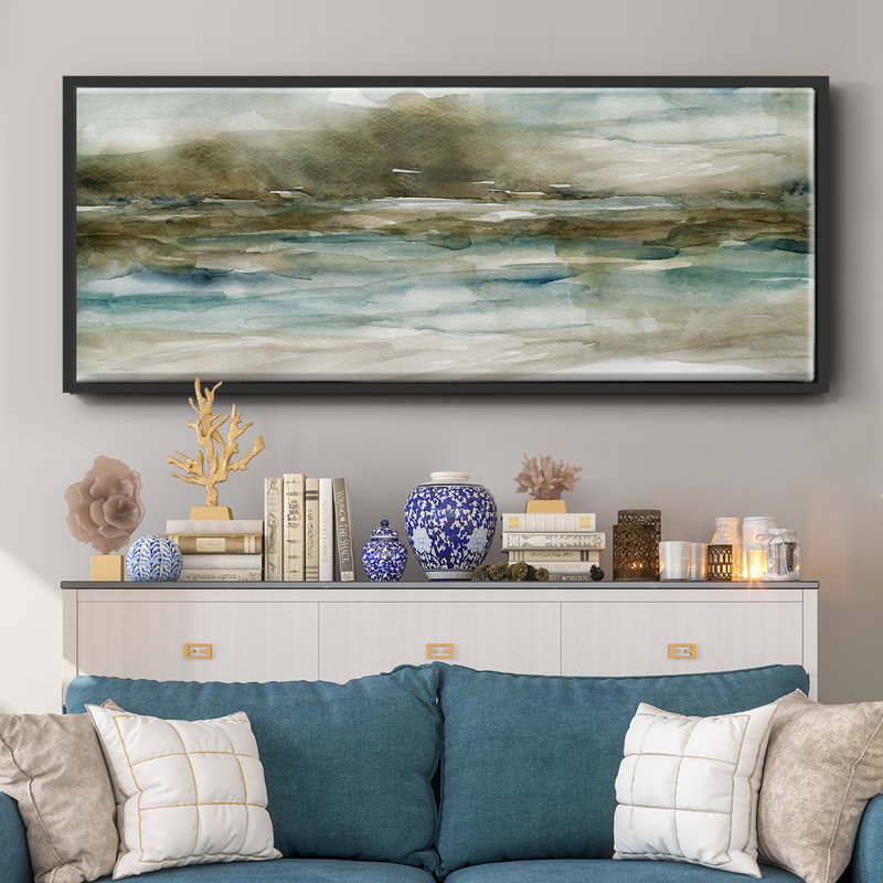 Riverbank- Framed Canvas