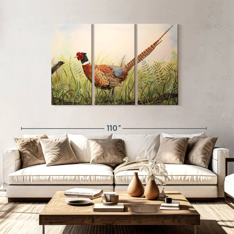 Brampt Glorious Pheasant, 48" H x 74" W