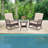 3 Pcs Patio Rocker Set Outdoor Wicker Rocking Chairs With Double-layer Coffee Table-1962358613