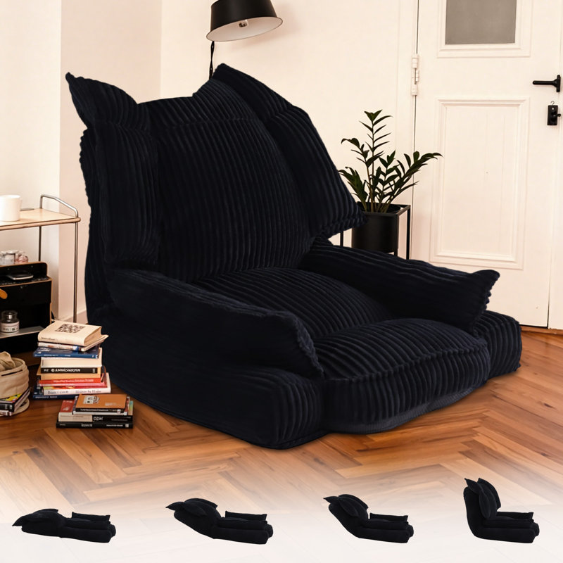 Adjustable Reclining Sofa Chair Floor Chair Reclining Gaming Chair Relaxing Sofa Rest Chair