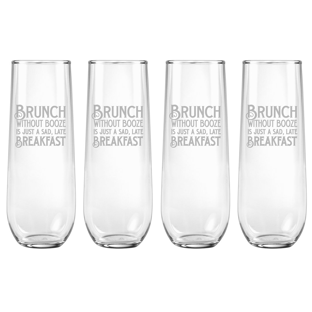 8.5oz. Flute Set (Set of 4) Susquehanna Glass