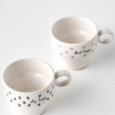 Simple Ceramic Espresso Cup (Set Of 2)