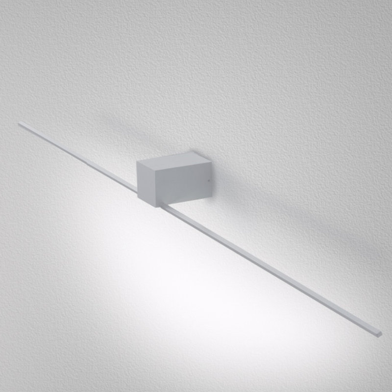 Orizzonte LED Dimmable Armed Sconce, White, 2.38"H x 27.5625"W x 3.94"D