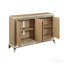 Console, modèle Sunburst pour hall d'entrée - Chêne naturel / taupe