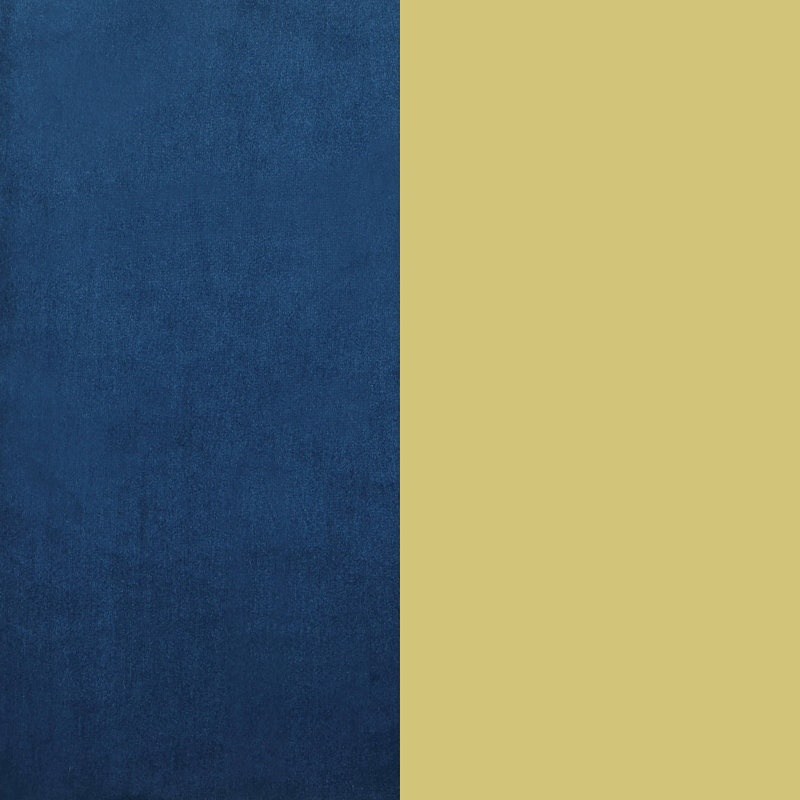 Causeuse capitonnée bleue, Bleu
