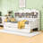 Daybed With Storage Drawers and Shelves-549619424