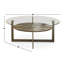 Ensemble de tables basses 3 pièces Rowlett