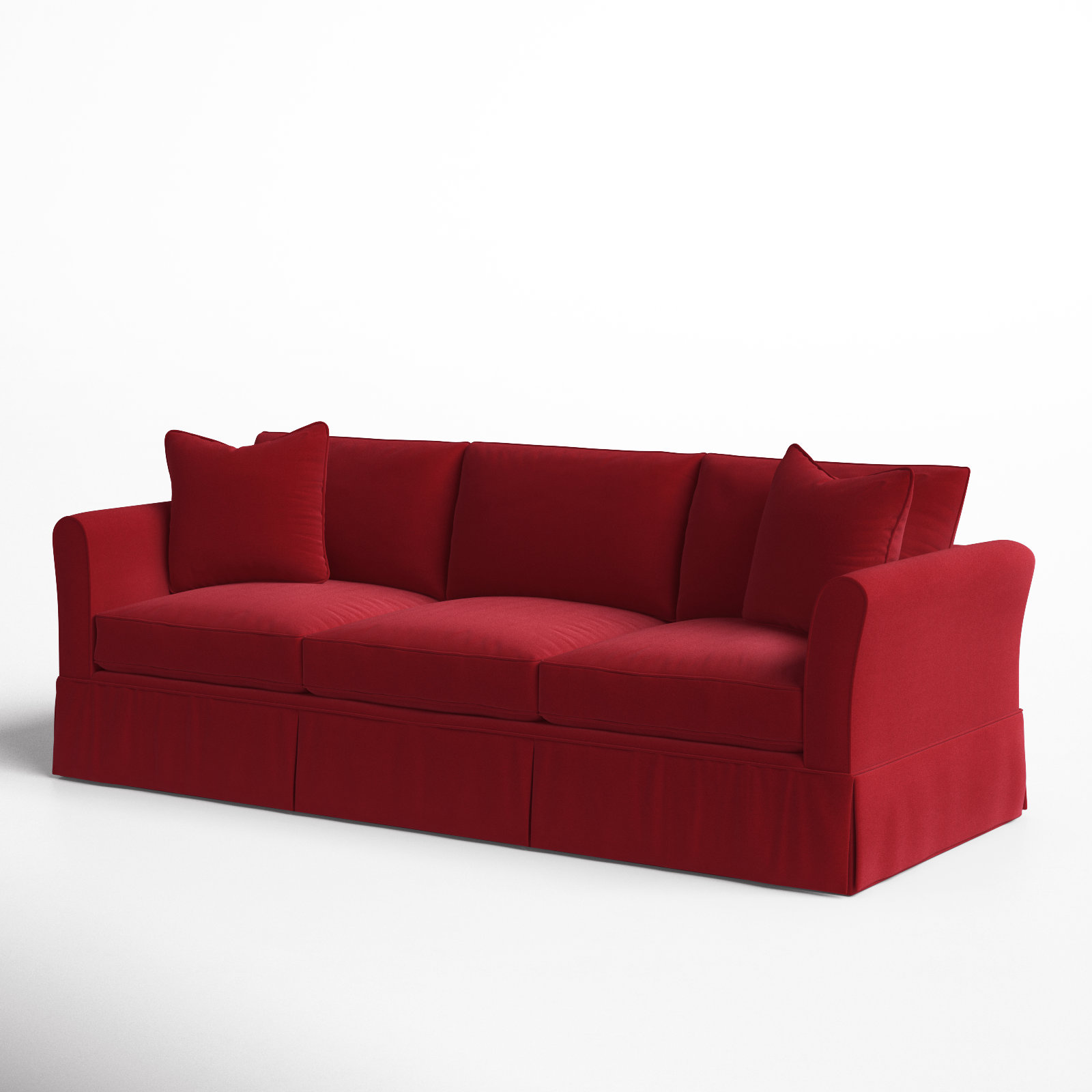 Shelby 82'' Upholstered Sofa, Bayou Flame Canvas