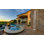 Douche d'extérieur avec jets de corps et pomme de douche murale à fixation au mur pour douche à l'extérieur / bord de piscine / patio HEATGene - Noir mat