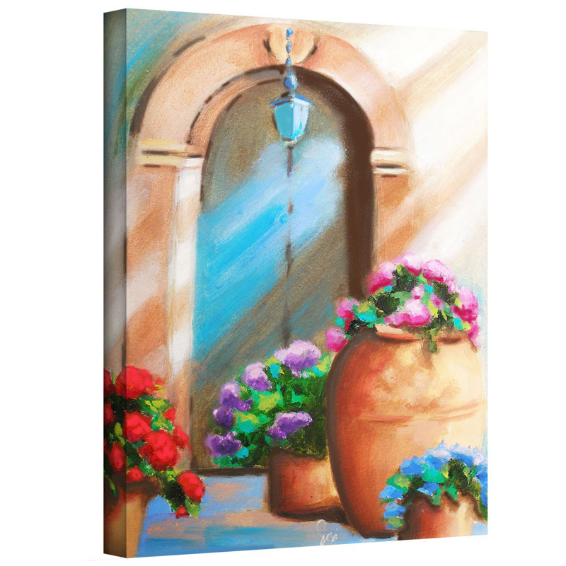 " Tuscan Stoop " by Susi Franco, 24" H x 18" W