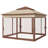 11' X 11' Pop Up Canopy, Outdoor Patio Gazebo Shelter With Removable Zipper Netting